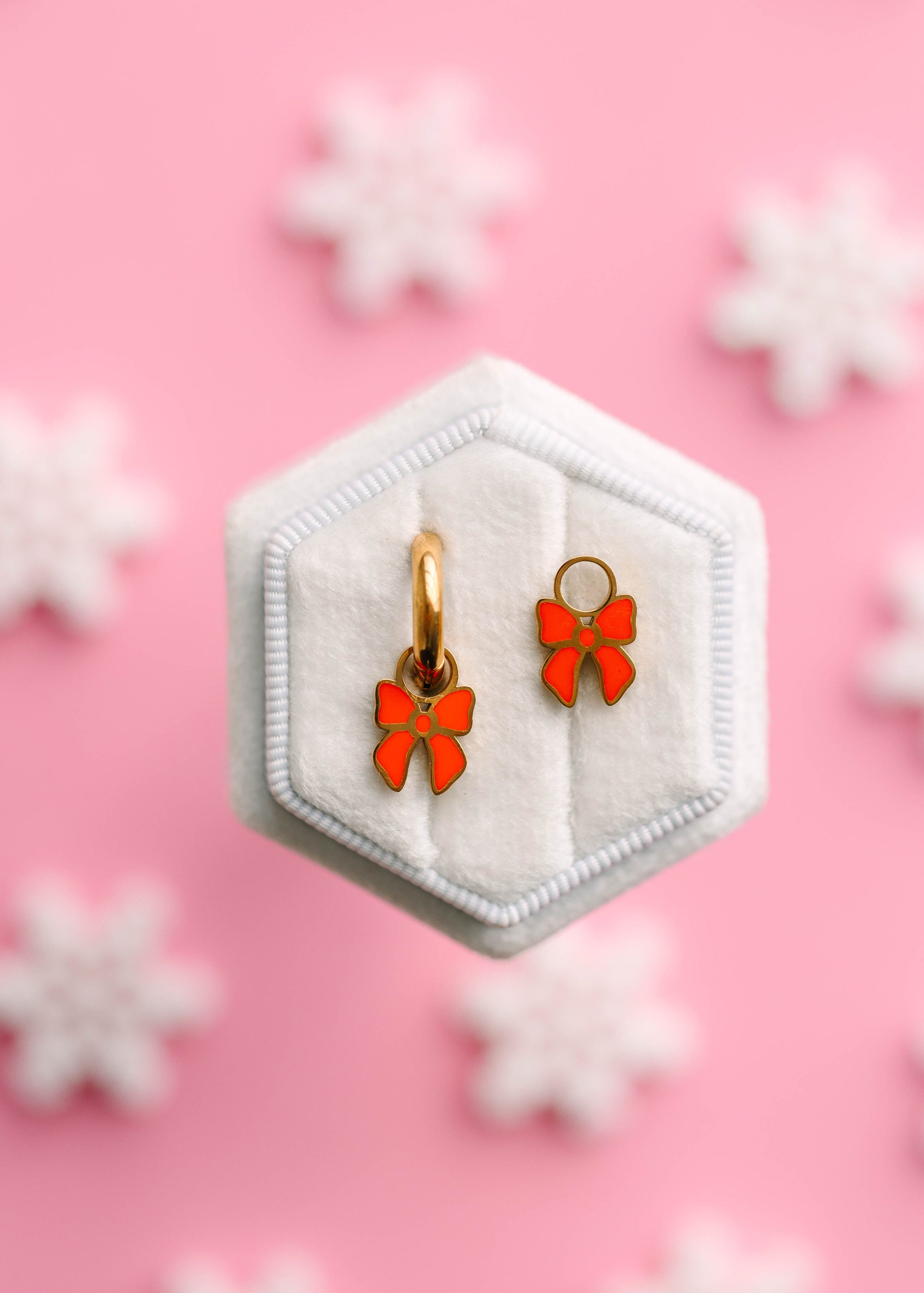 Red Bow Charms