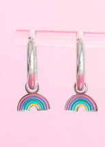 Silver Rainbow Charm