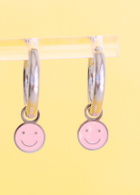 Silver Smiley Charms