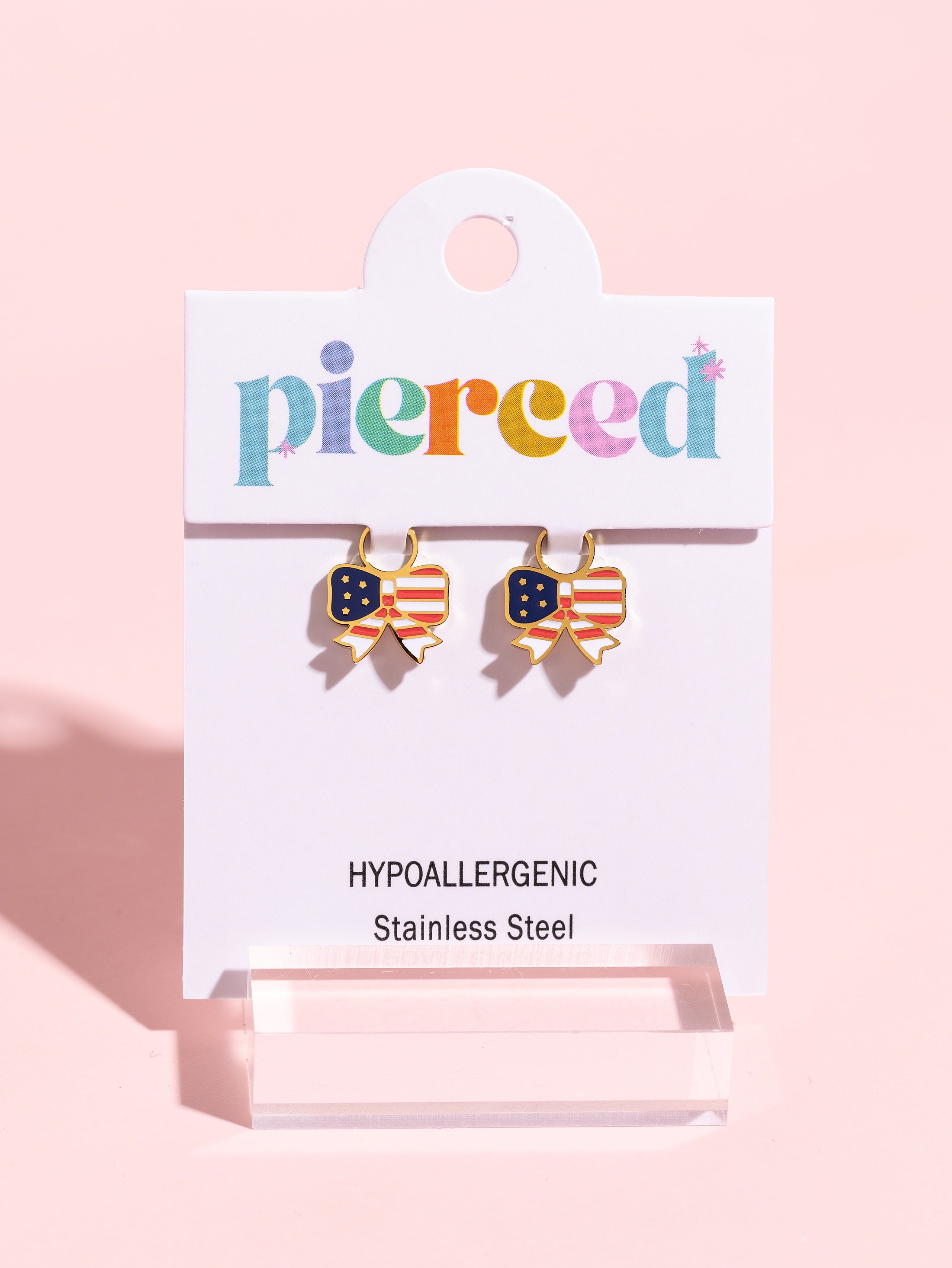 American Flag Bow Charms