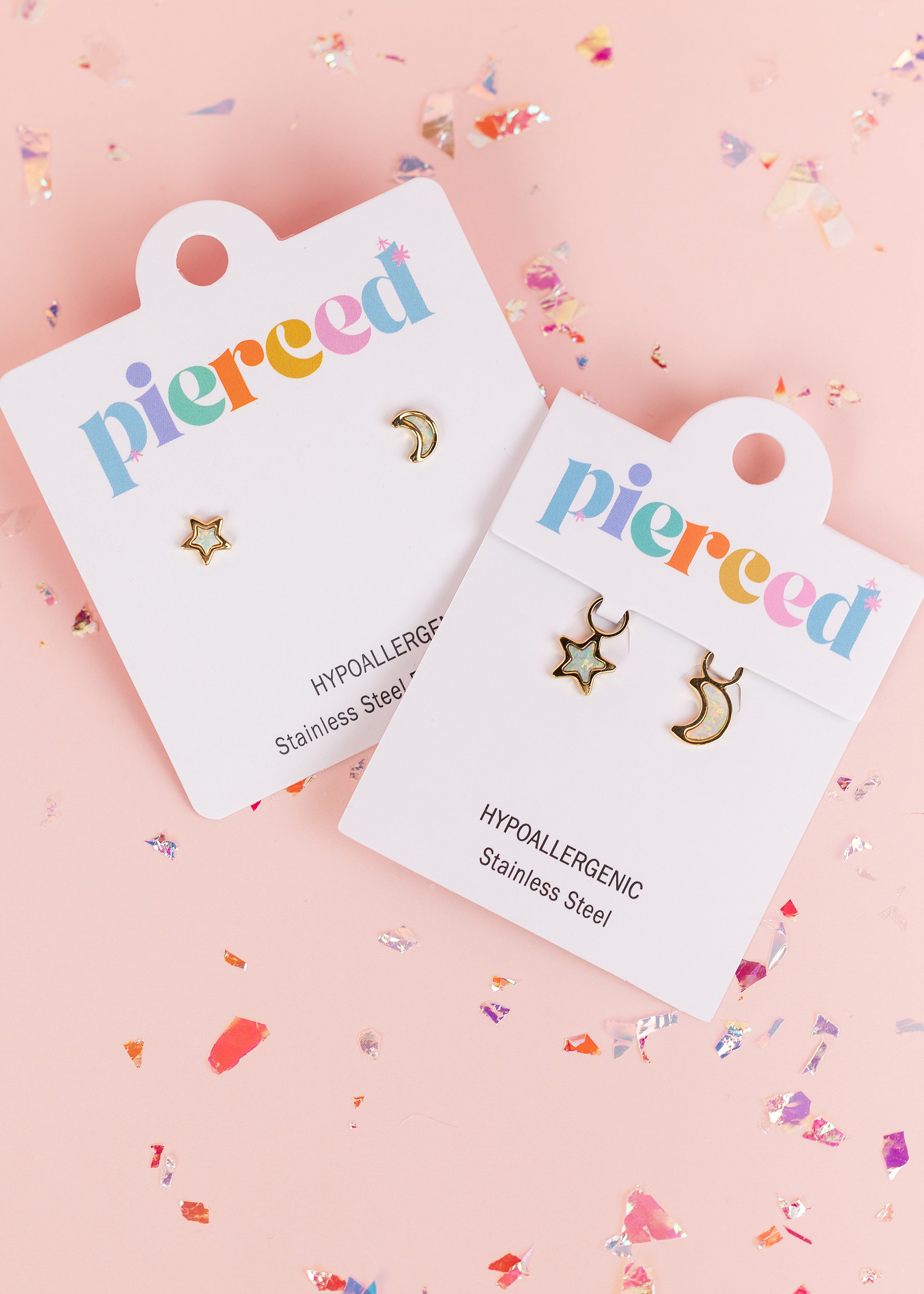 Moon/Star Opal Charms