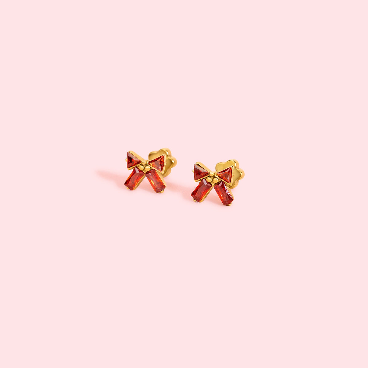 Red CZ Bow