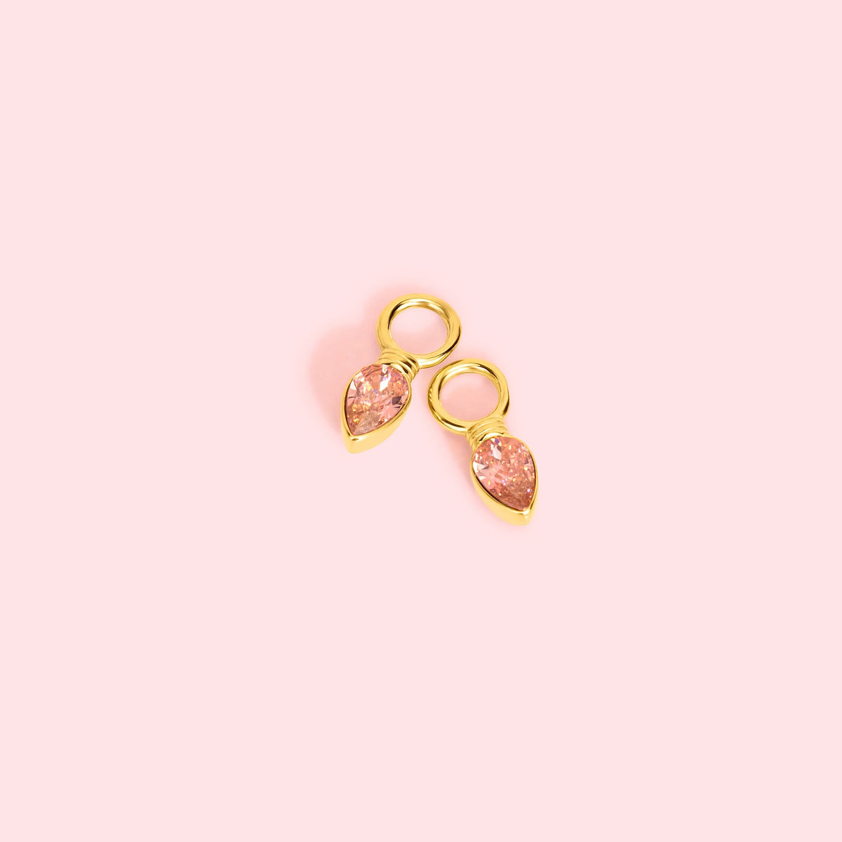 Pink Holiday Lights Charm
