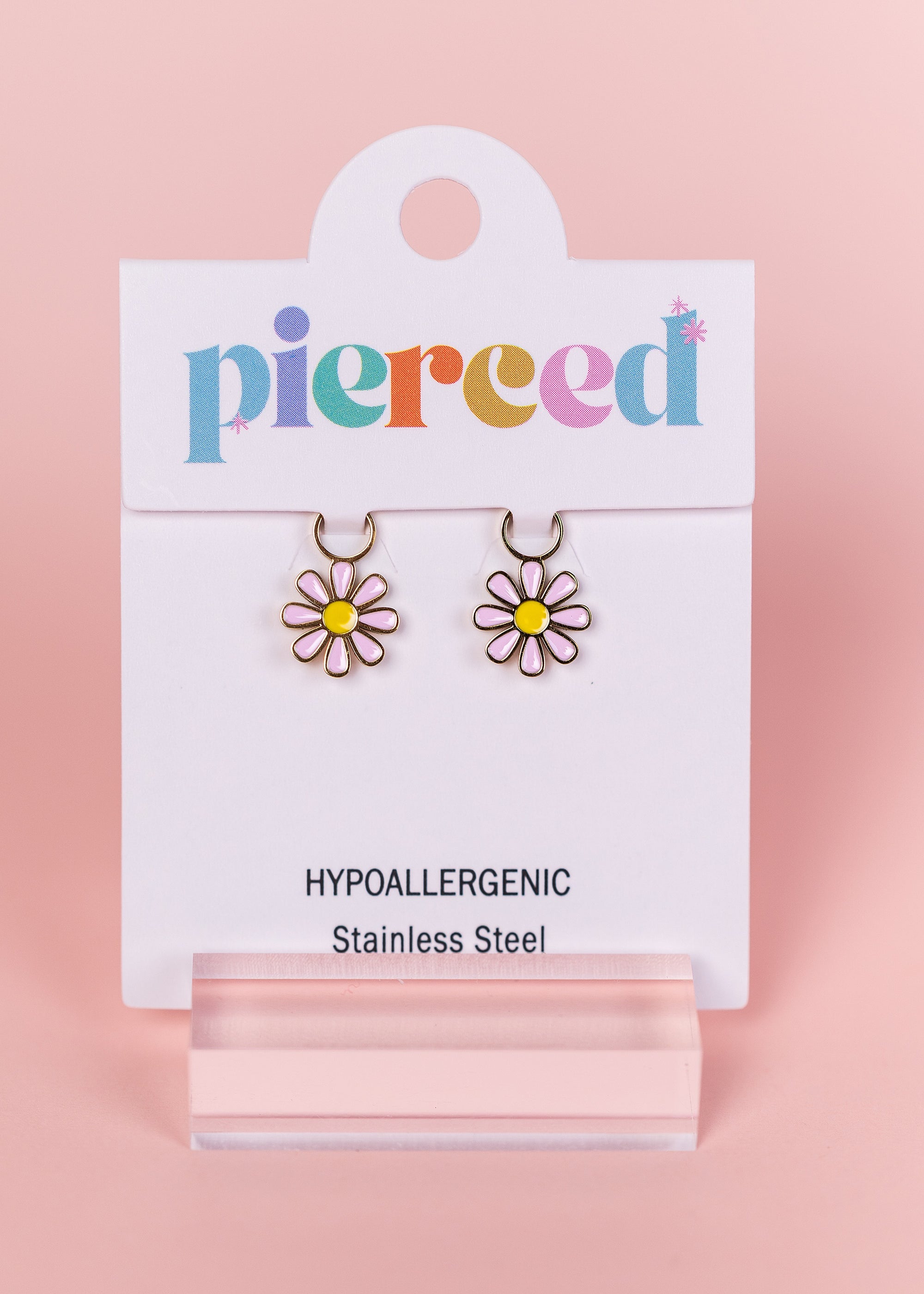 Baby Pink Daisy Charms
