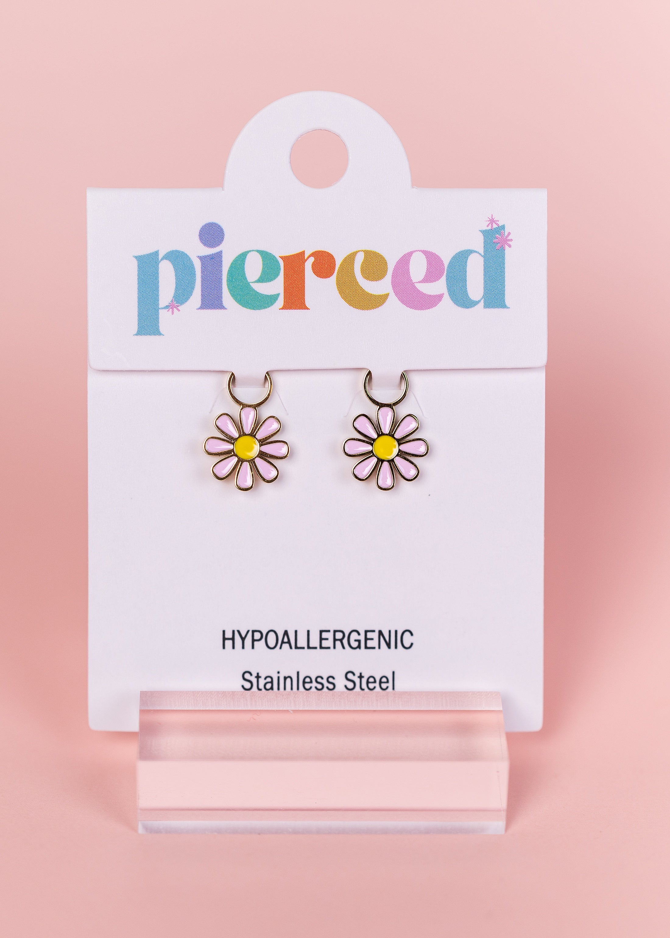 Baby Pink Daisy Charms