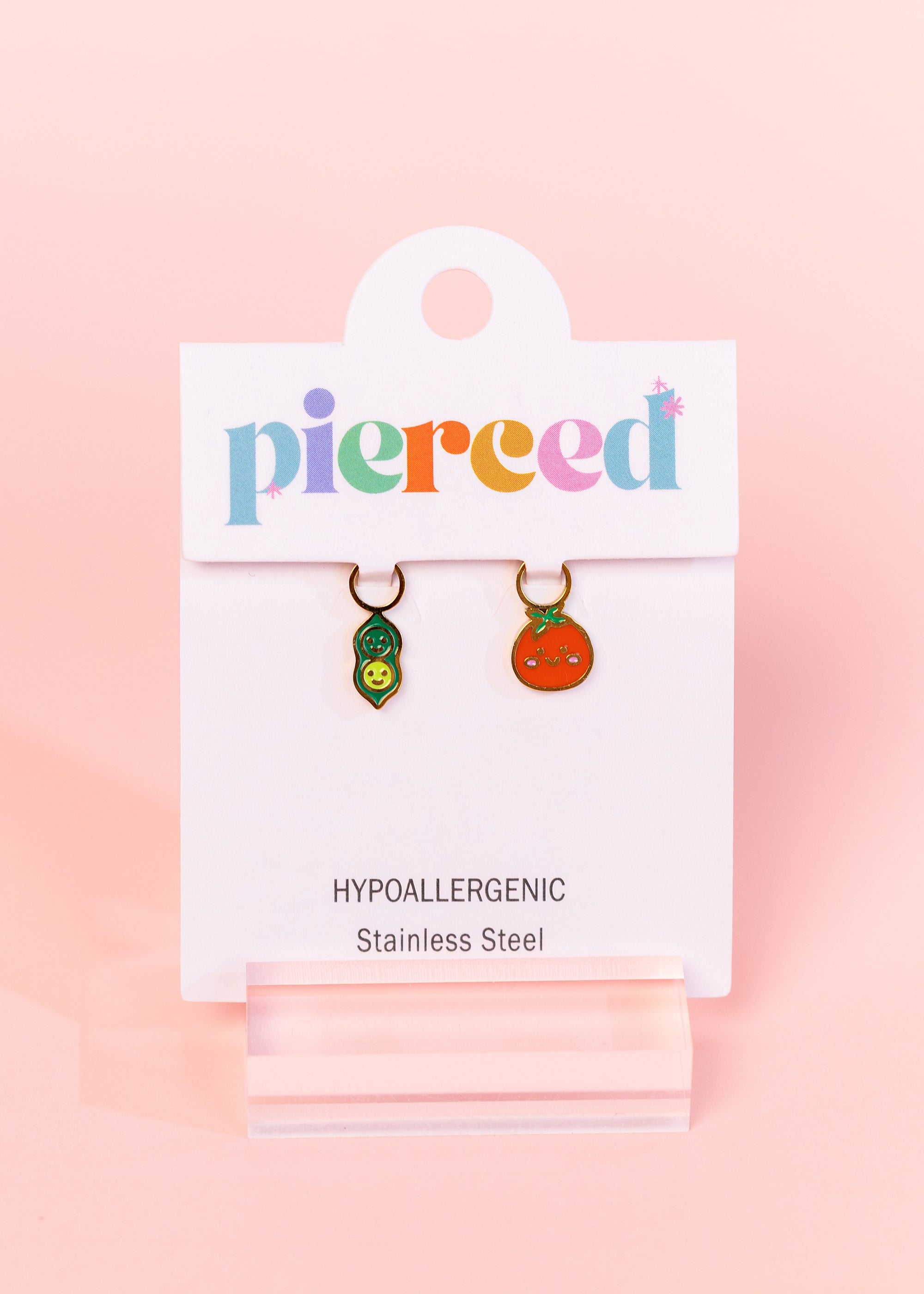 Pea Pod & Tomato Charms