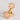 Peach Daisy Huggies Earrings