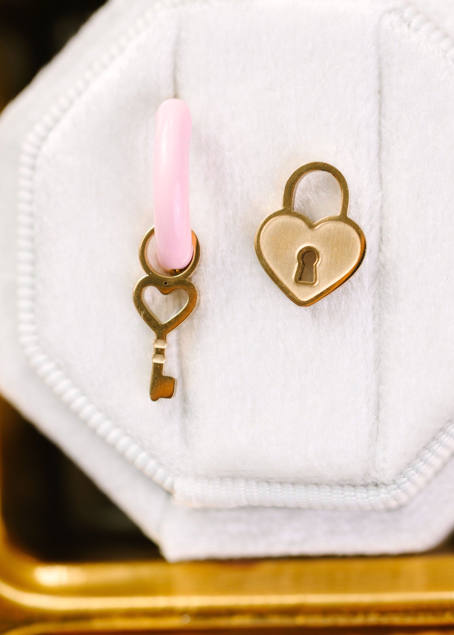 Heart Locket & Key Charms