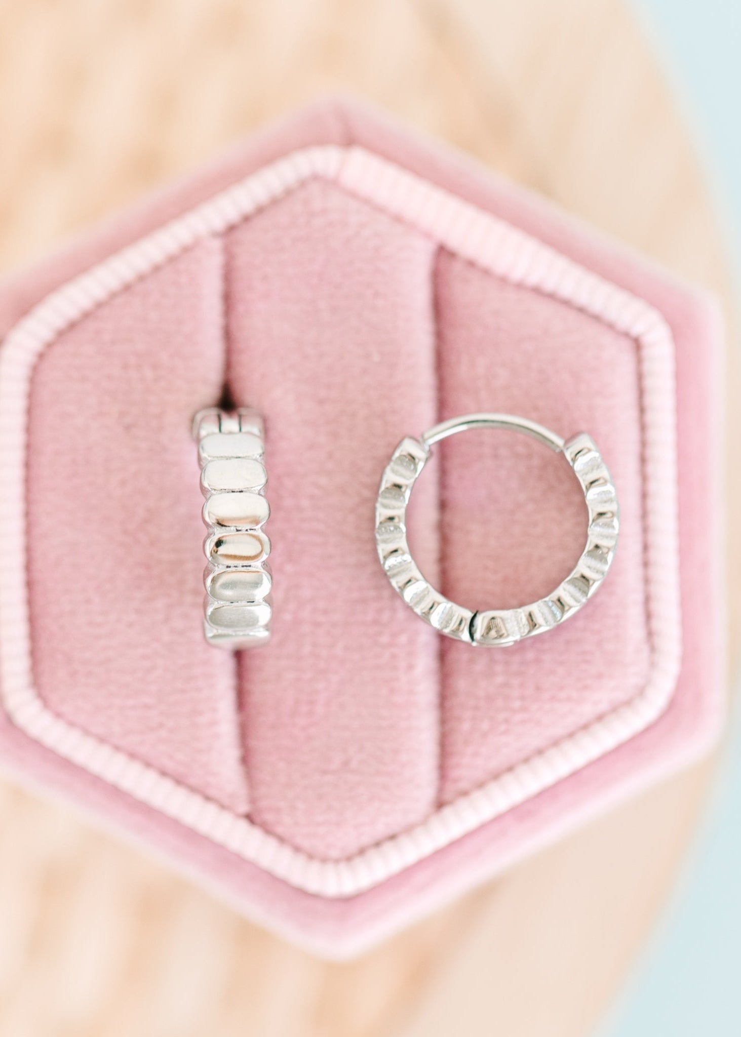 Silver Segmented Huggies