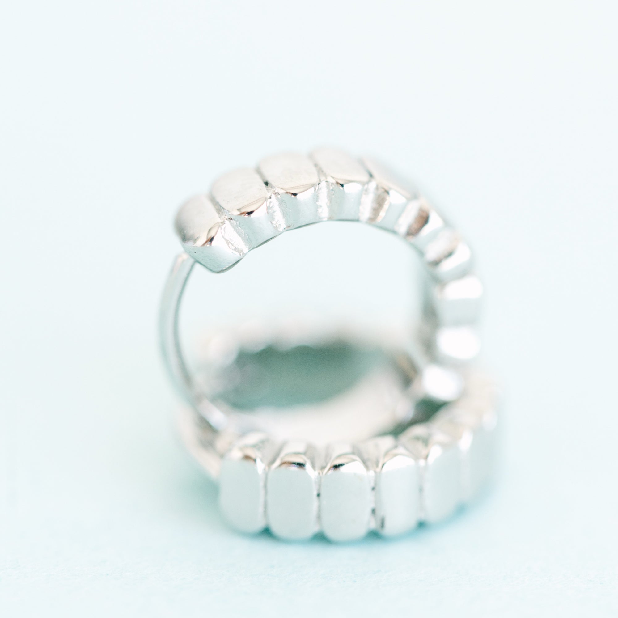 Silver Segmented Huggies
