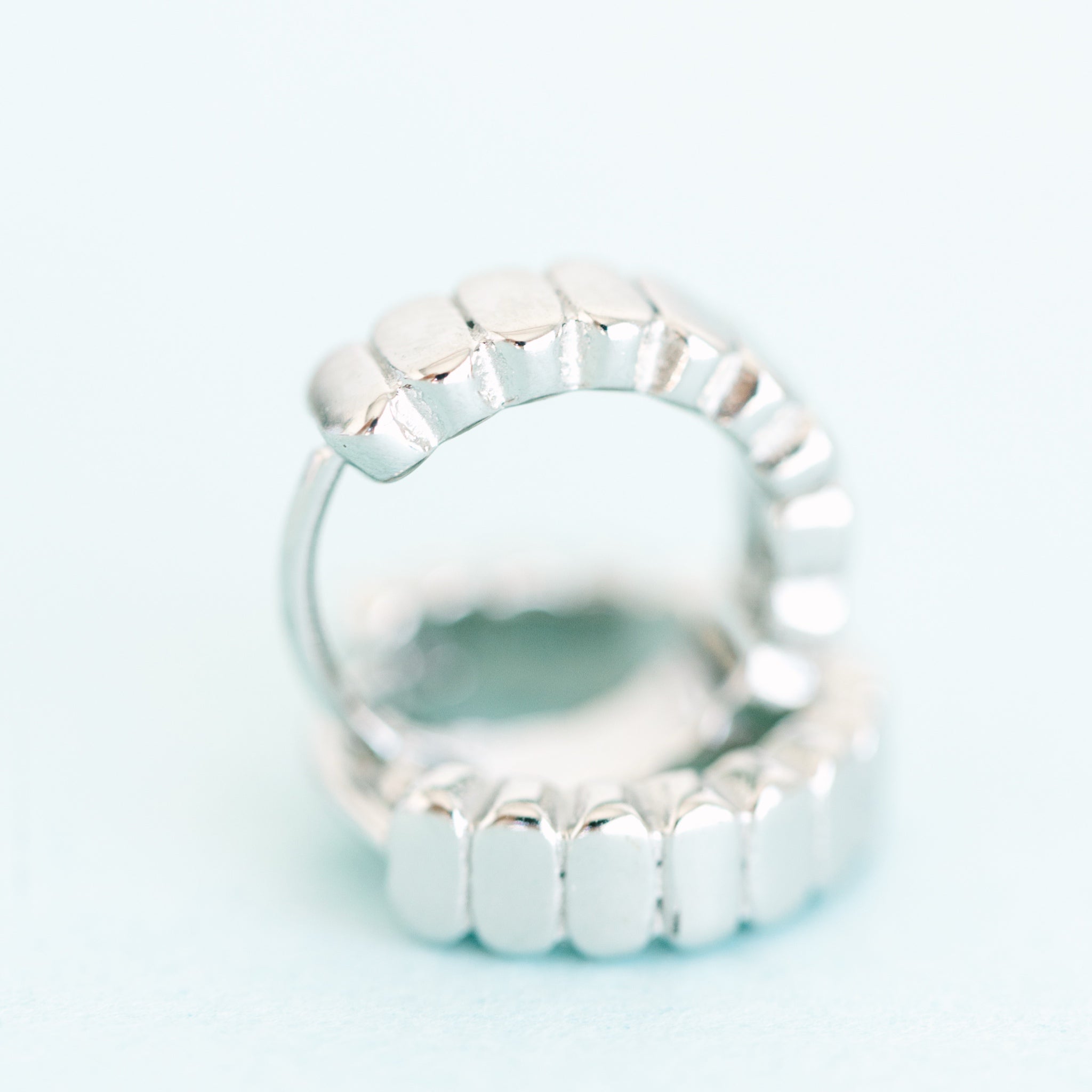 Silver Segmented Huggies