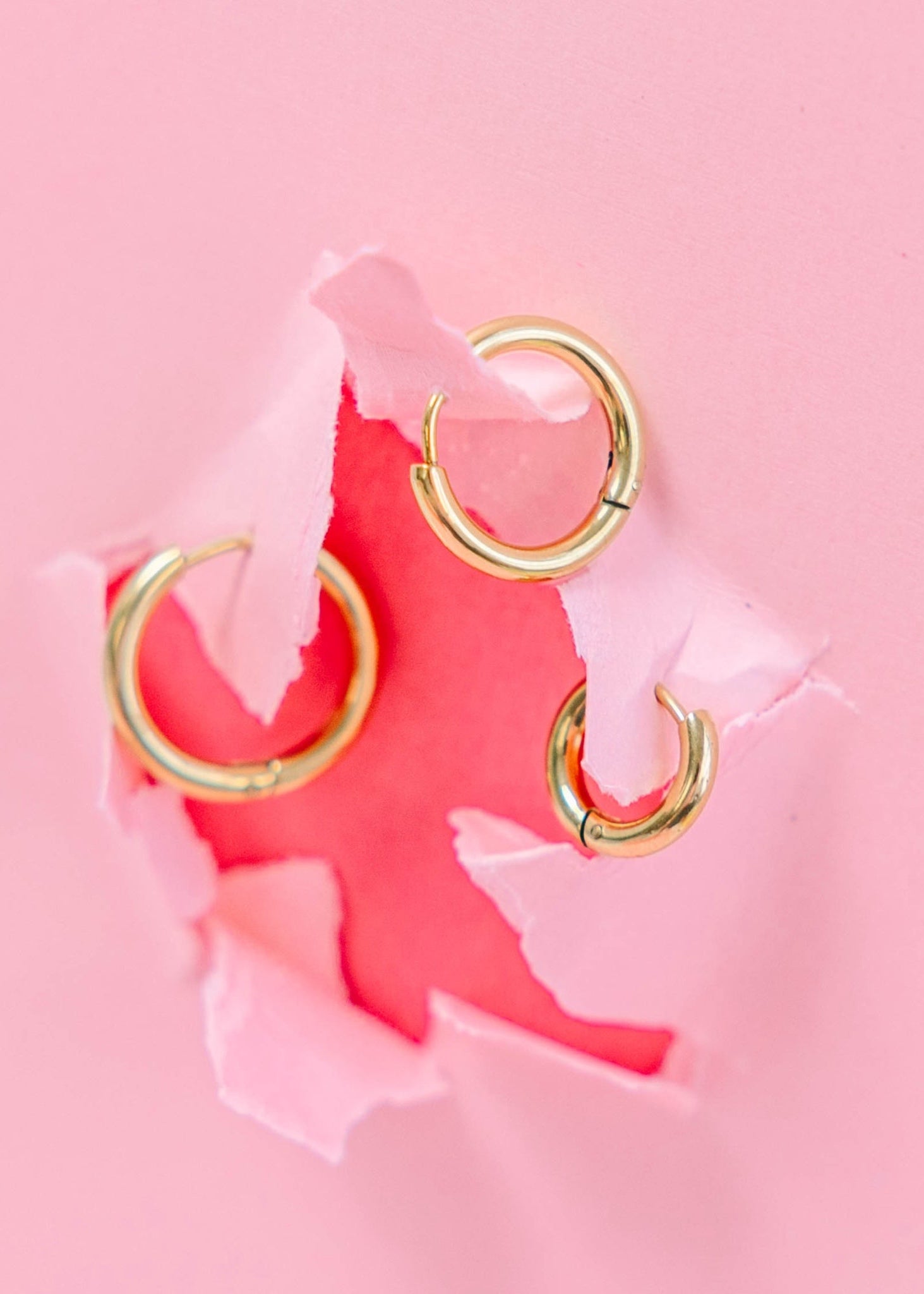 Gold Huggies Earrings