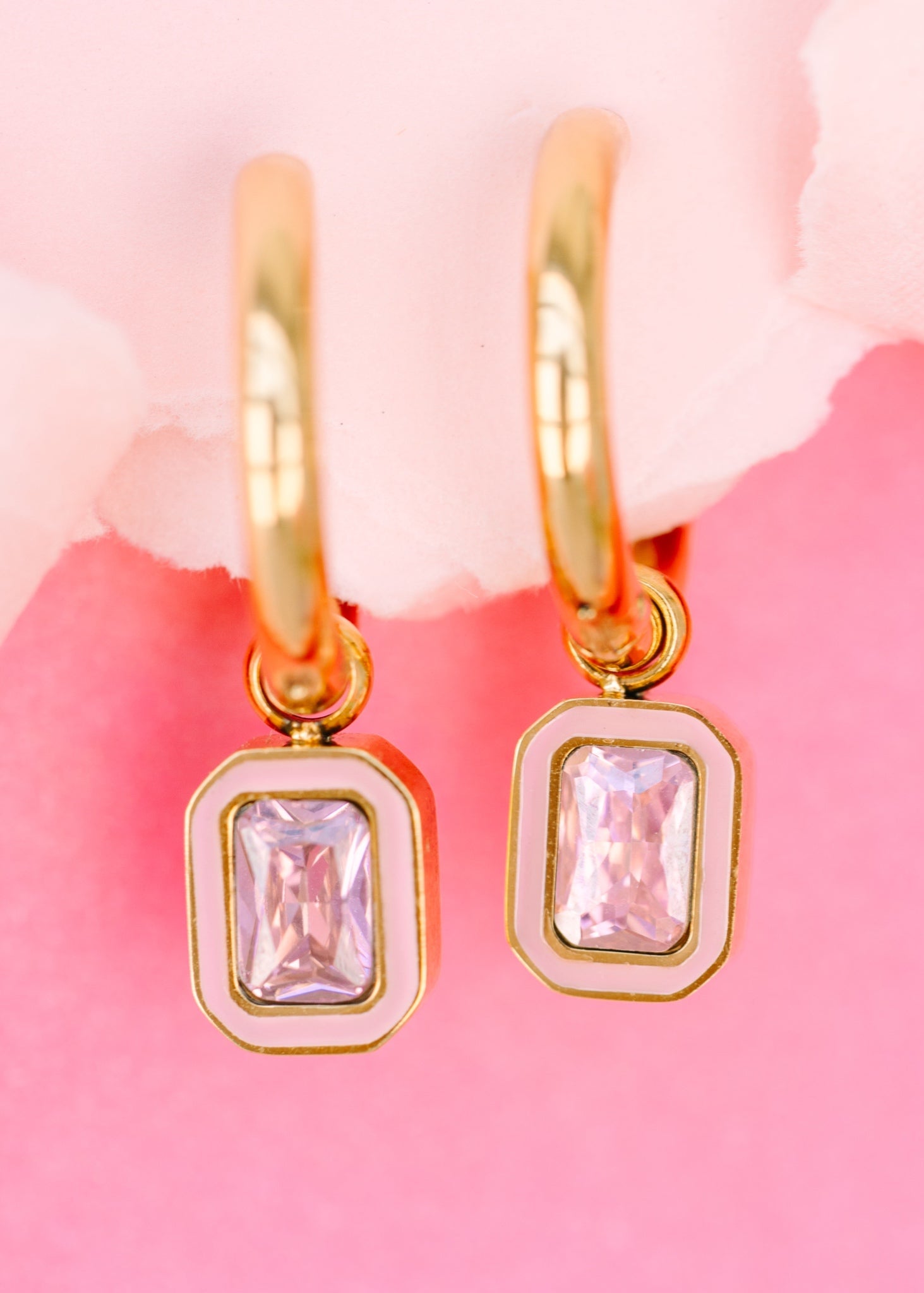 Pink Gem Charms