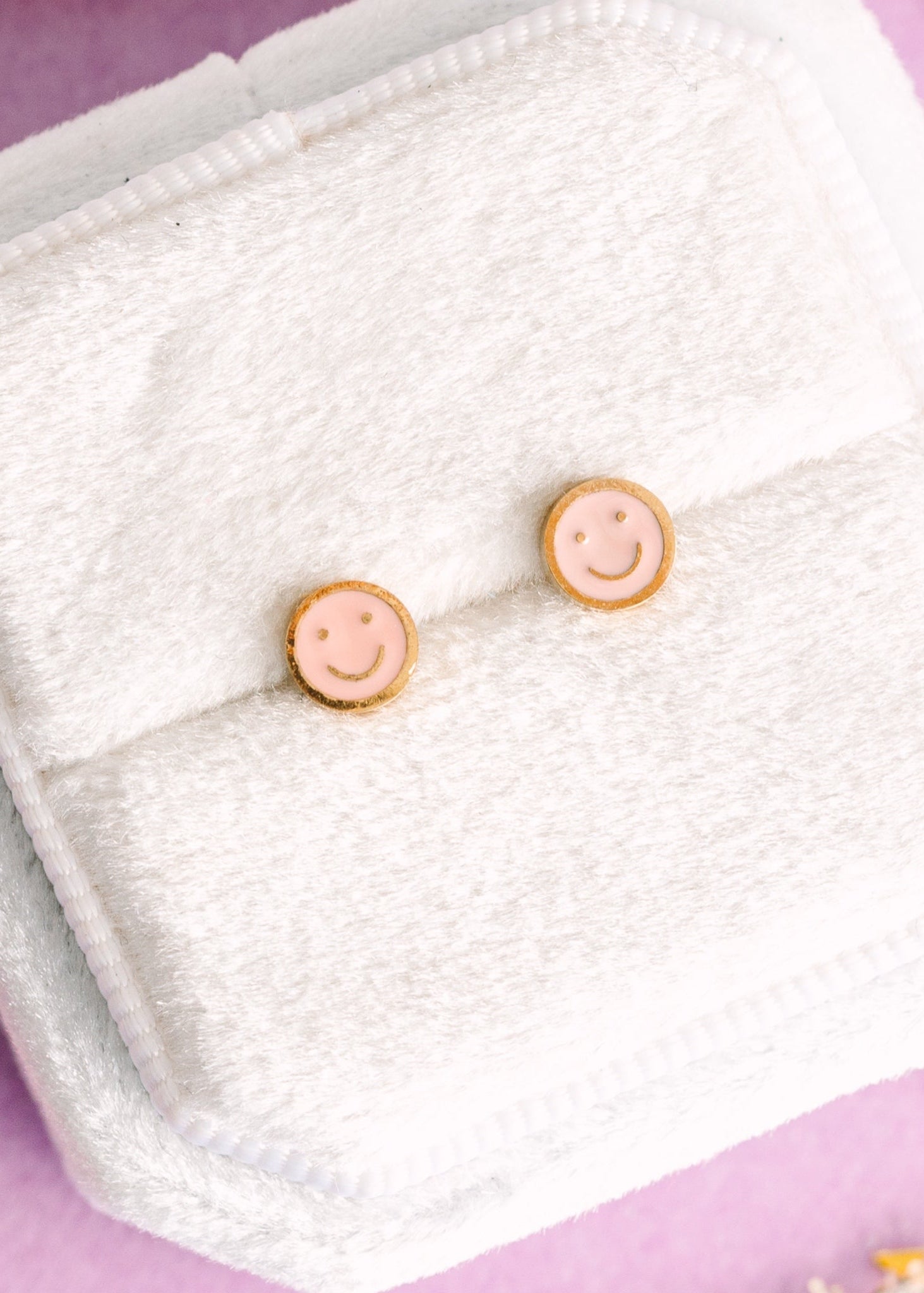 Tiny Smiley Earrings
