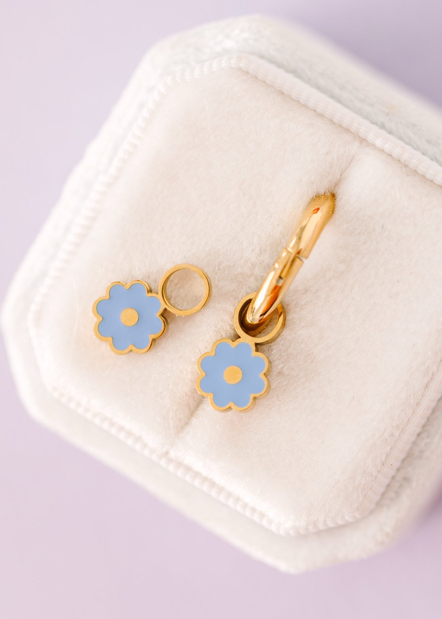 Blue Flower Charms