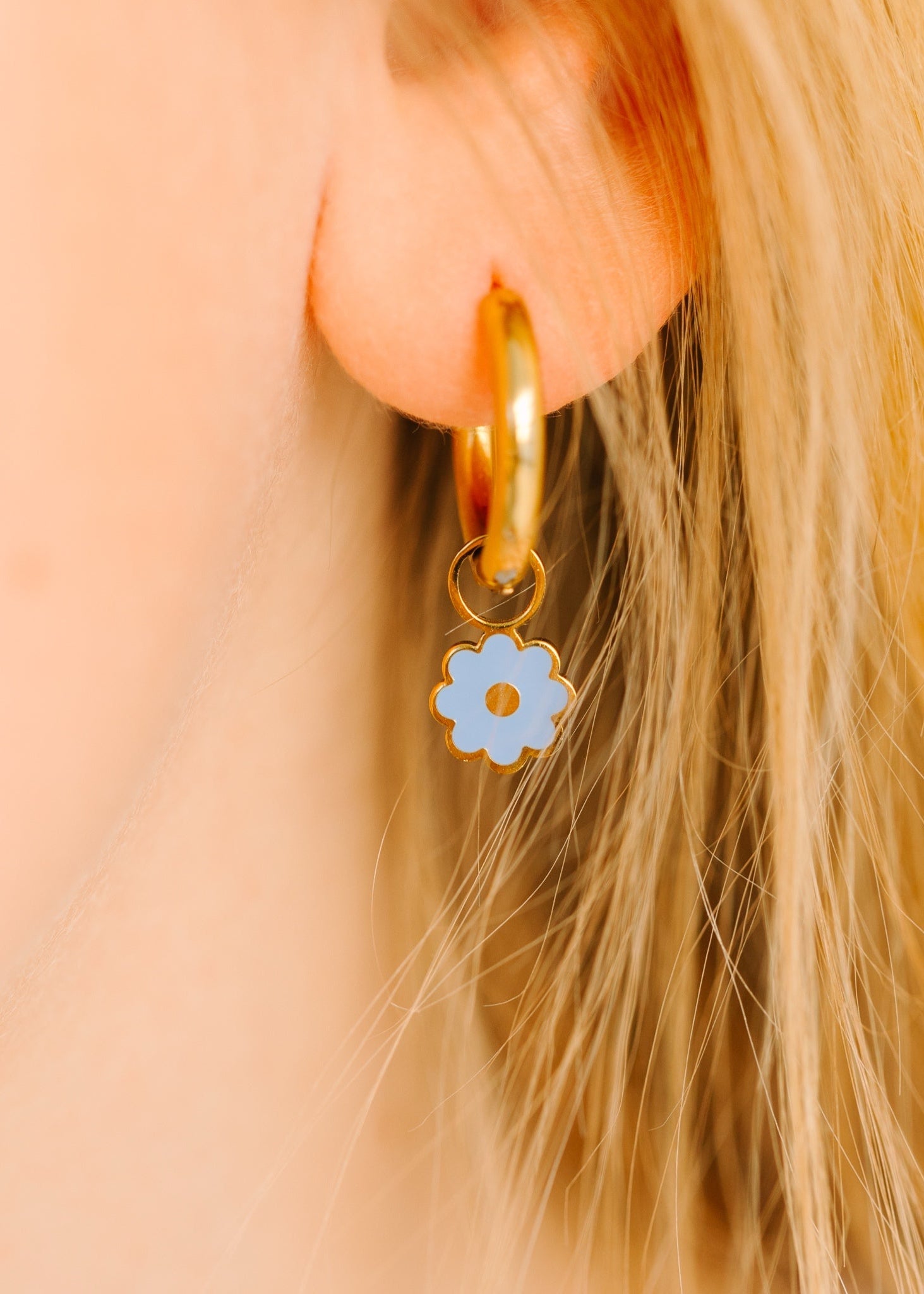 Blue Flower Charms