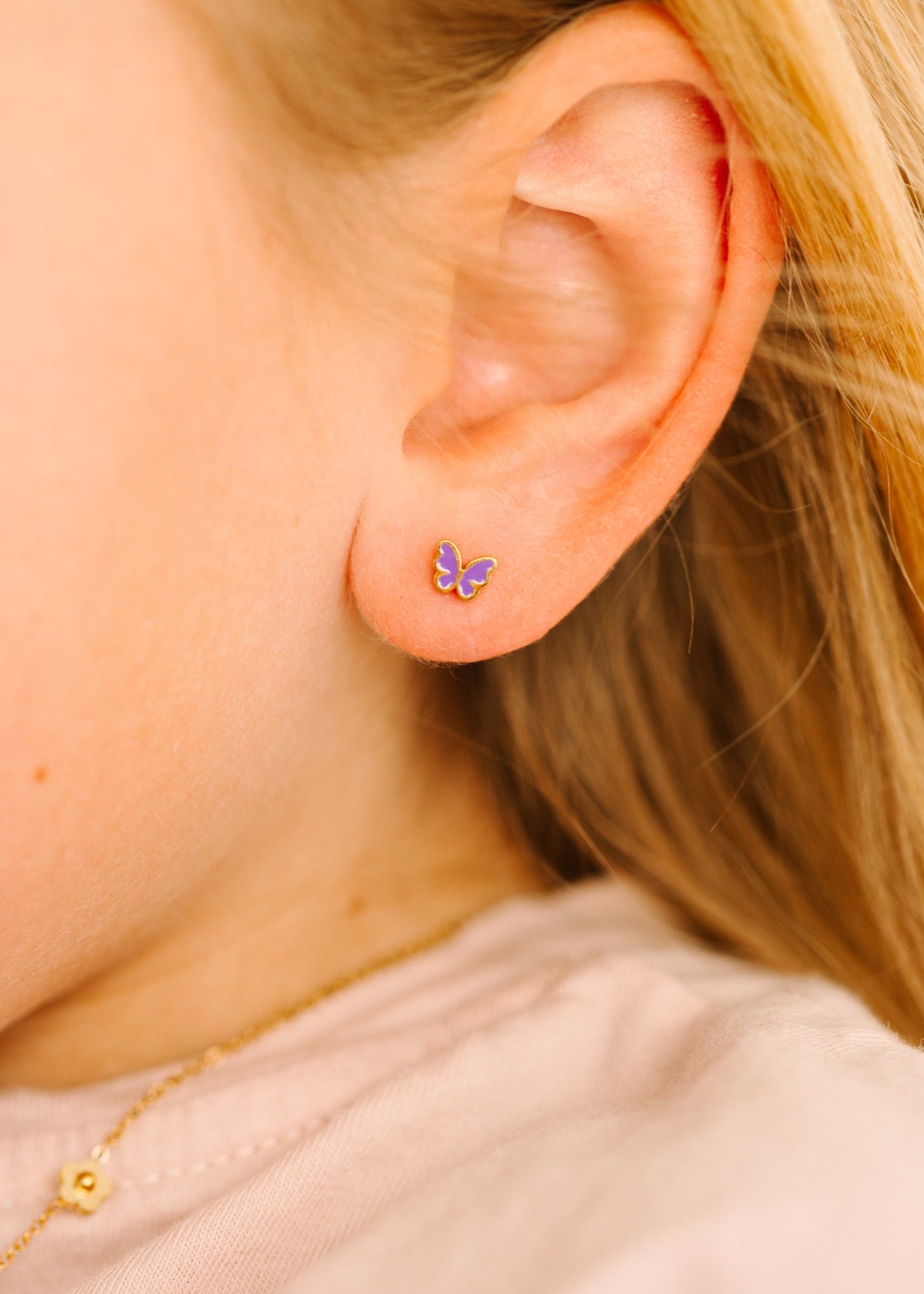 Tiny Purple Butterfly