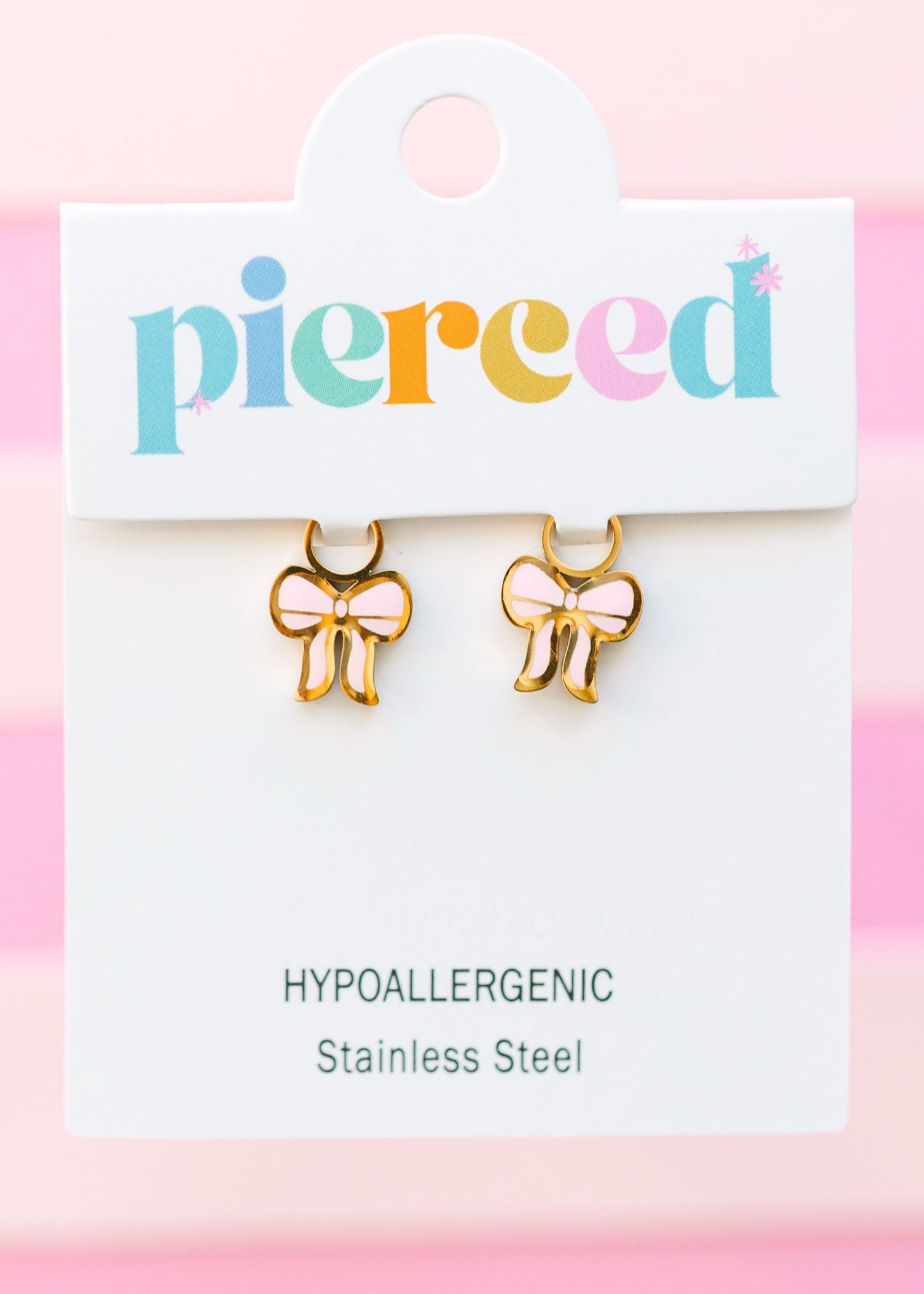 Pink Bow Charms