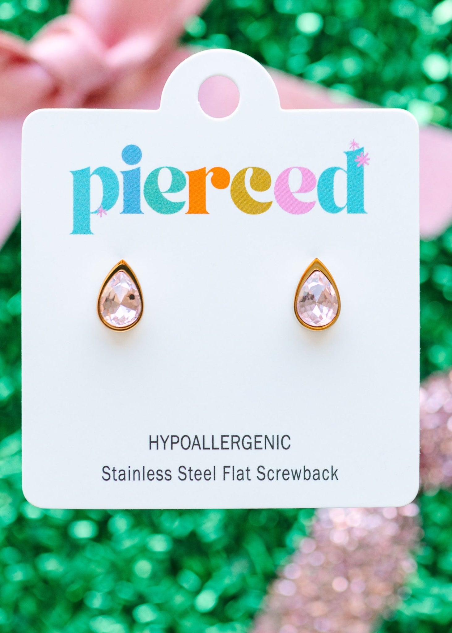 Pink Teardrop Gem