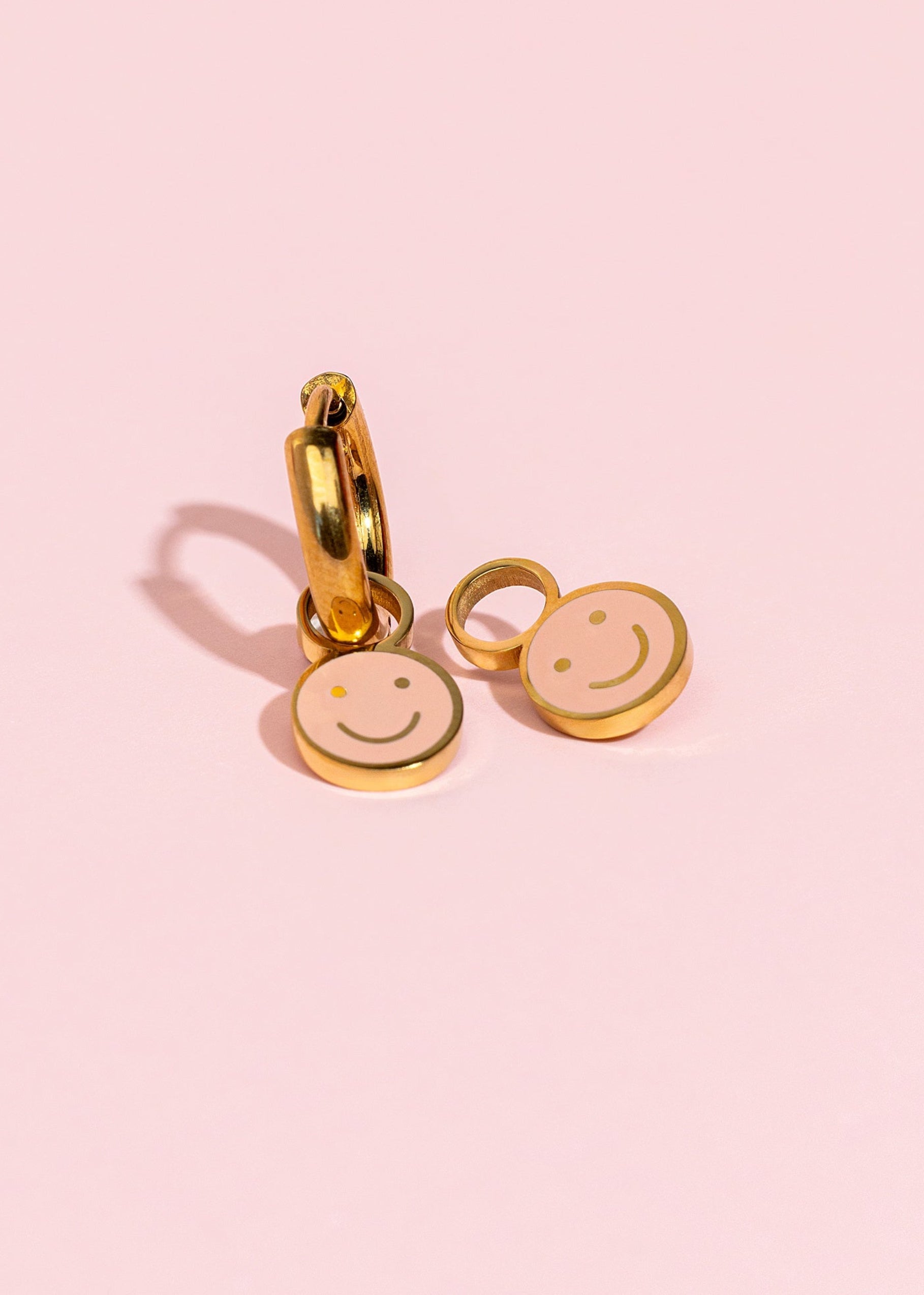 Pink Smiley Charms