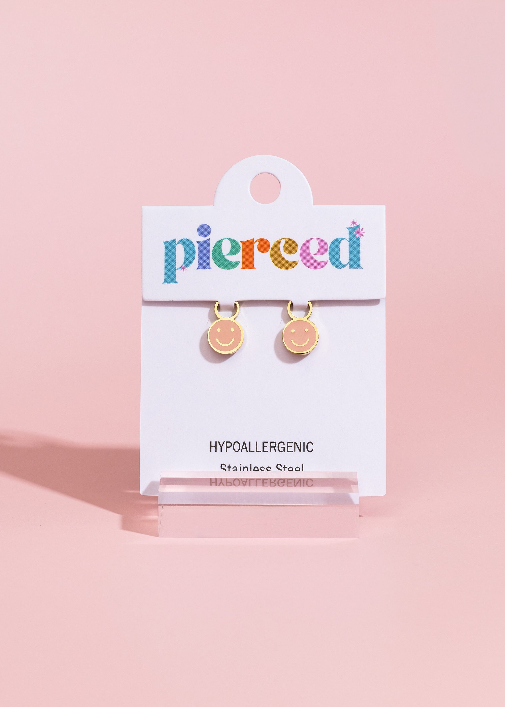 Pink Smiley Charms