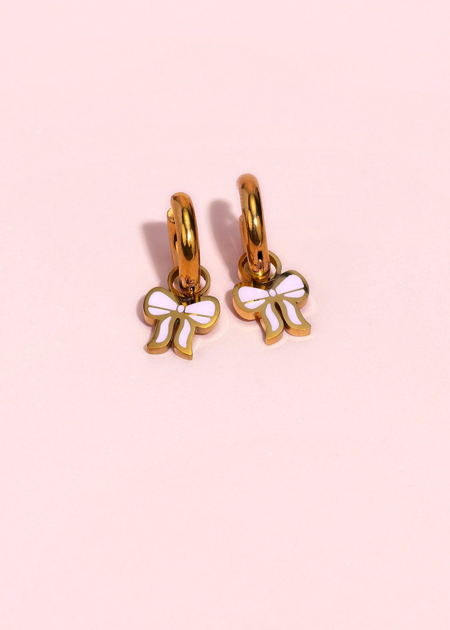 Pink Bow Charms