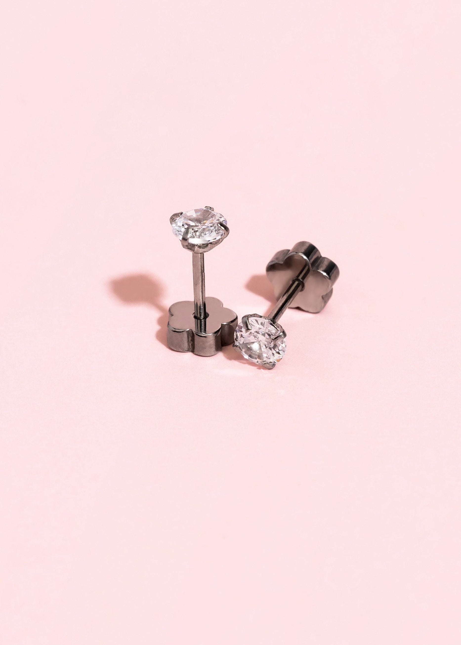 Silver April Birthstone (Diamond)