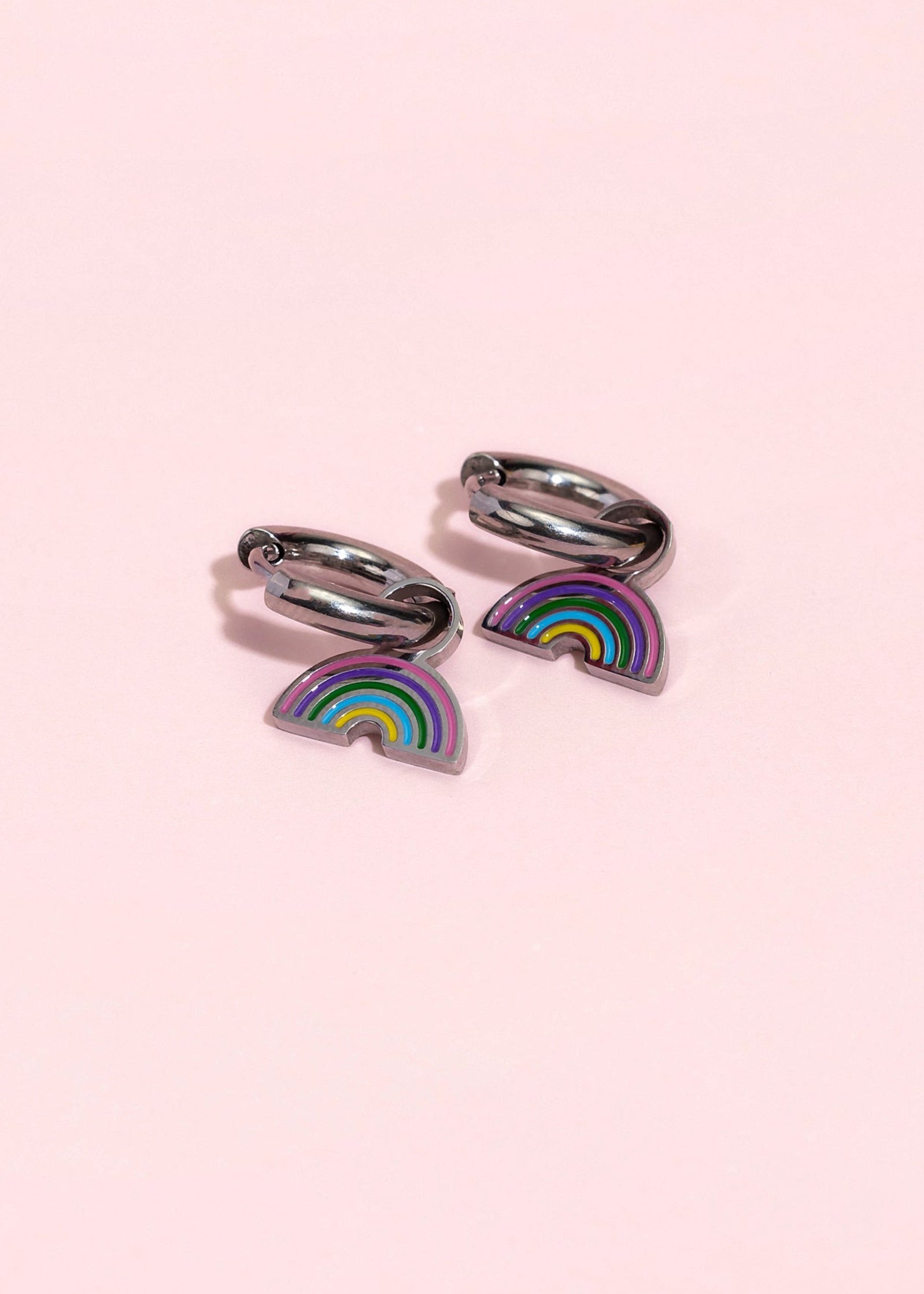 Silver Rainbow Charm