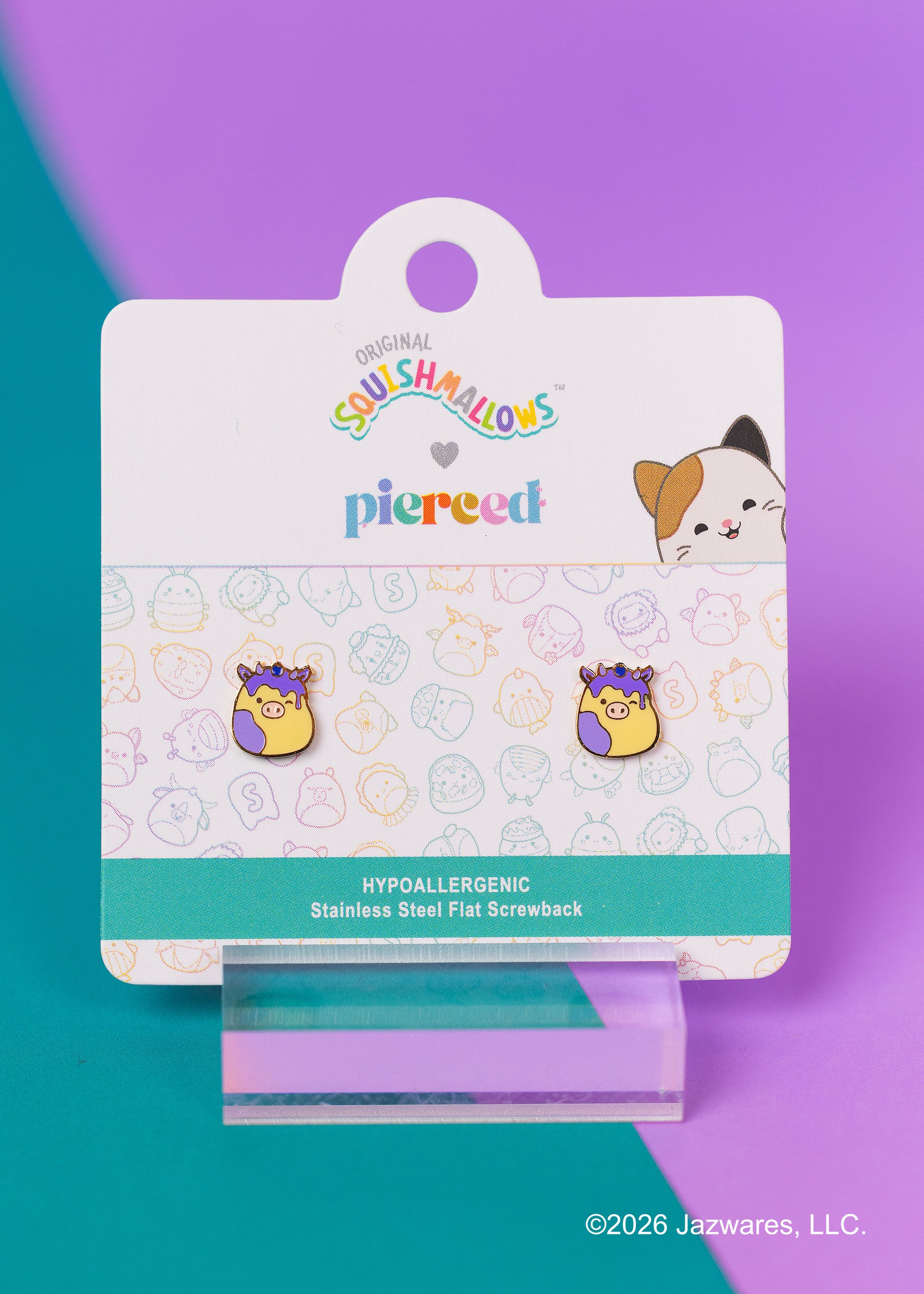 Squishmallows™ Benito Screwbacks