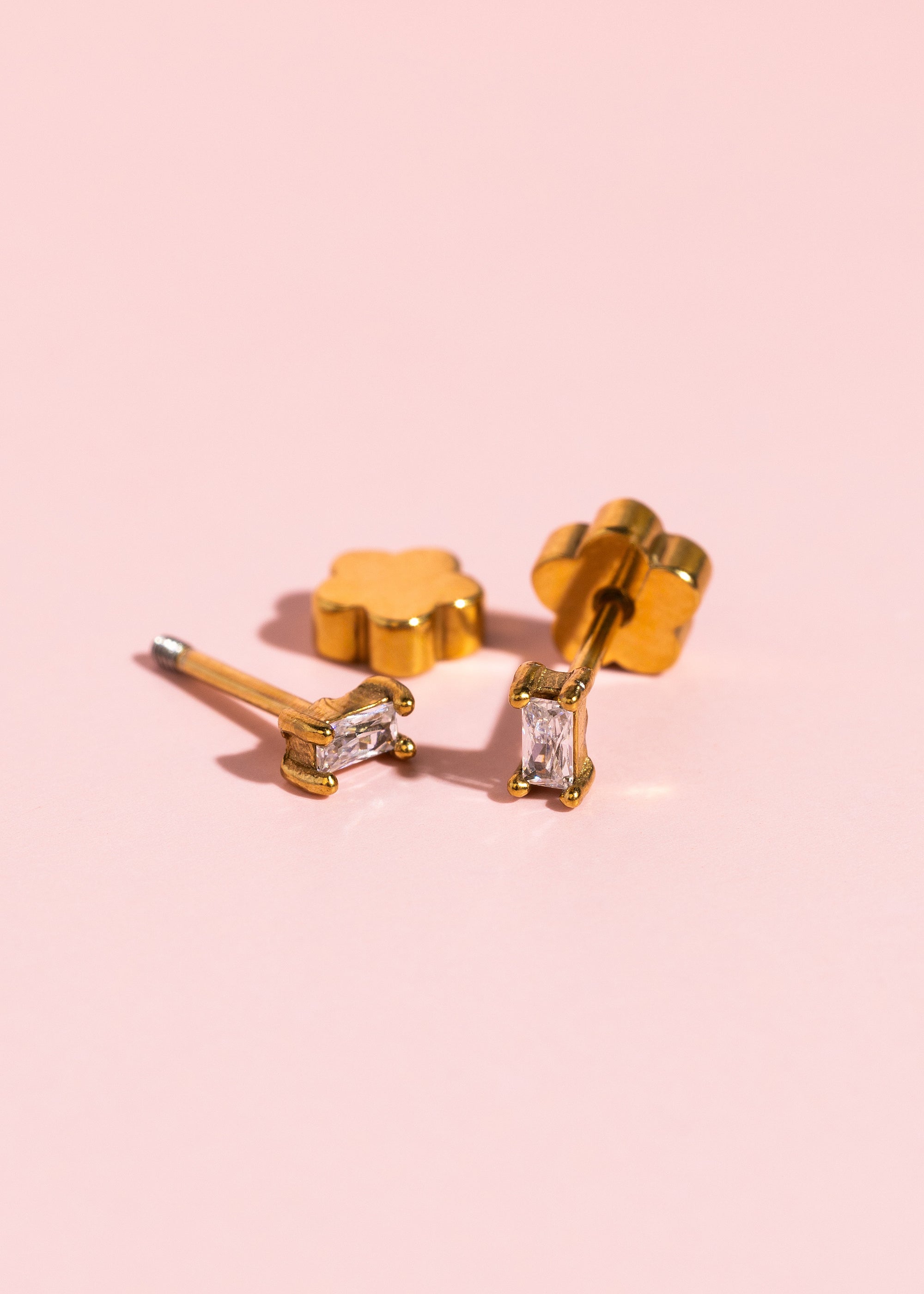 Tiny Baguette Studs