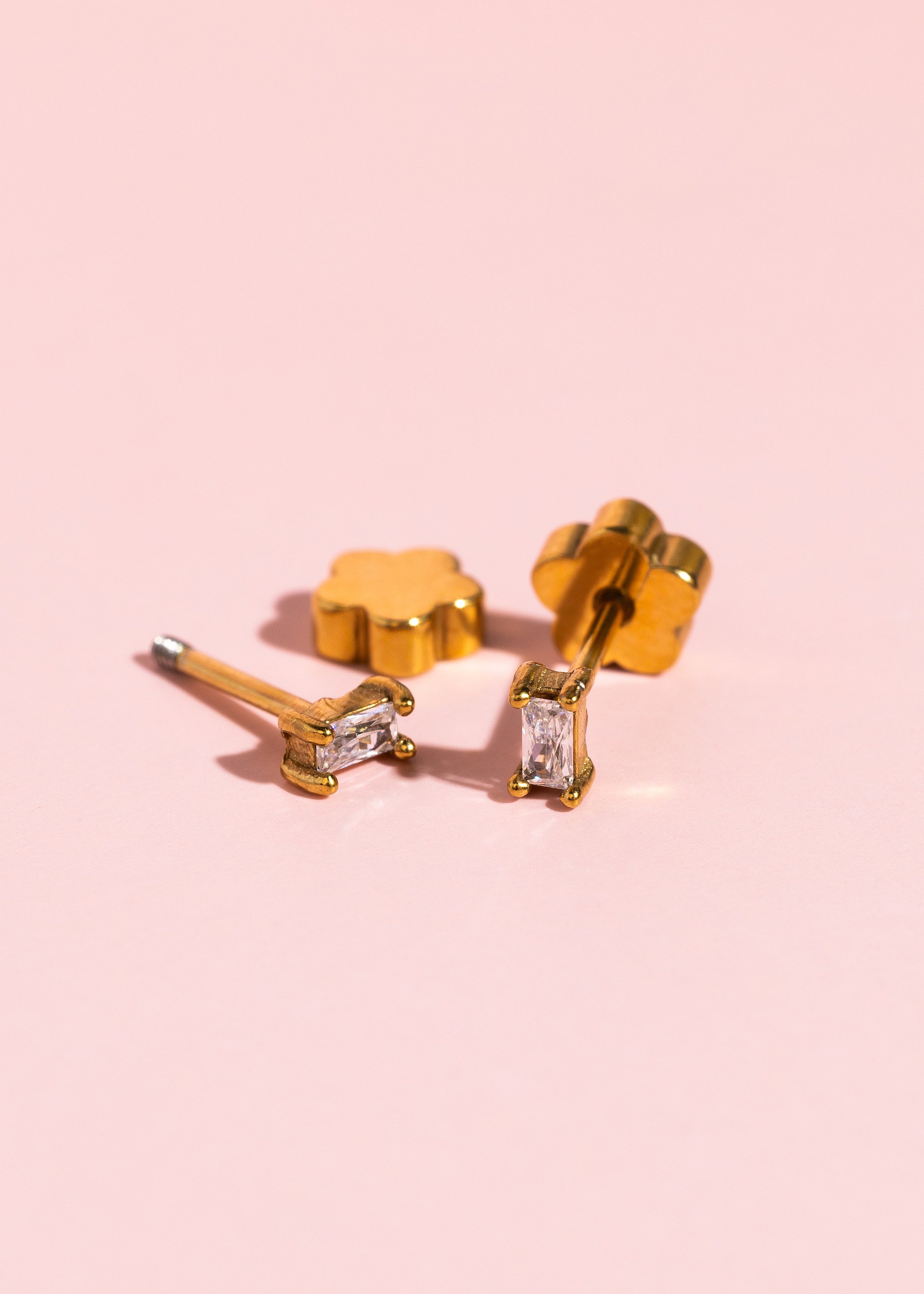 Tiny Baguette Studs