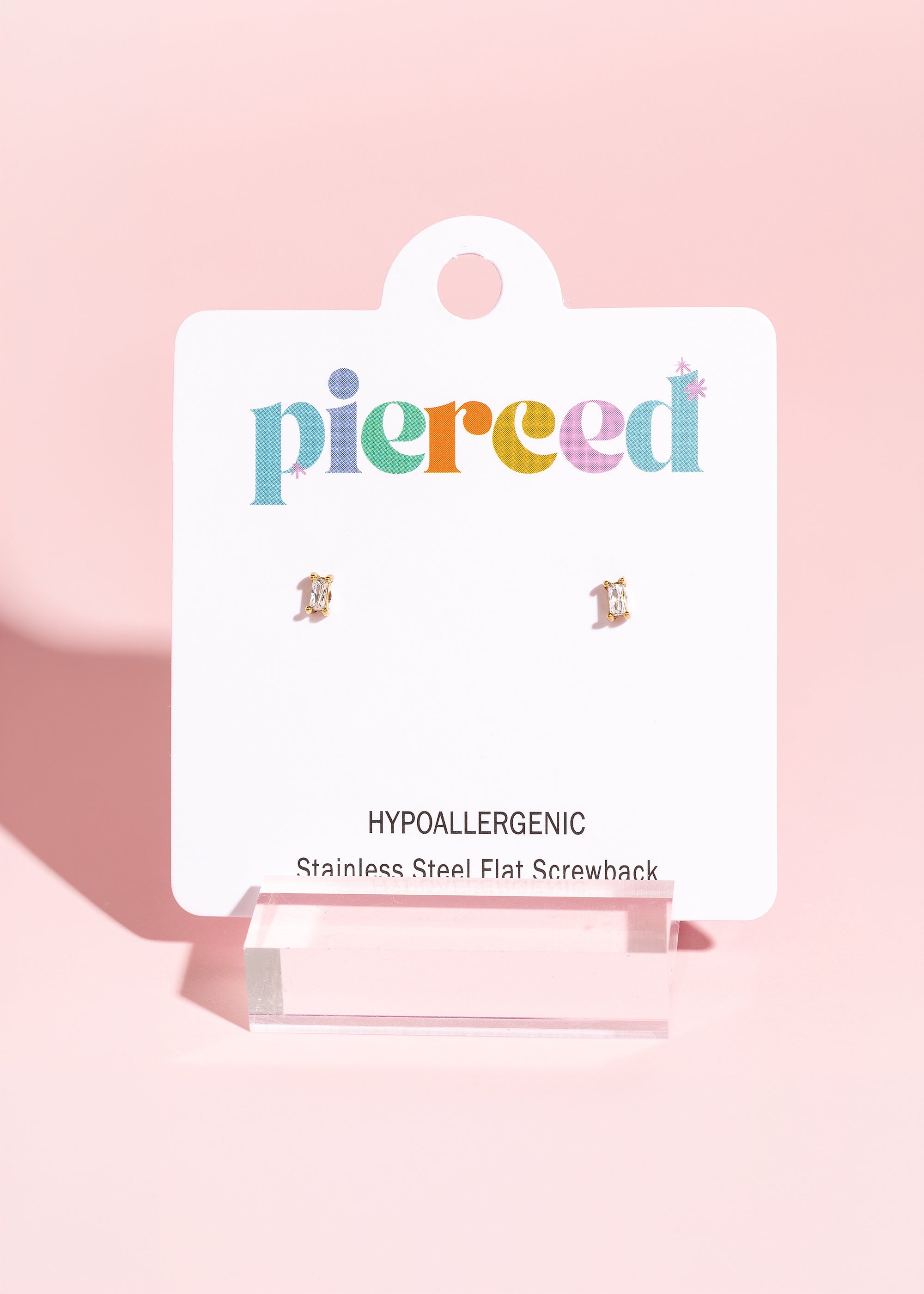 Tiny Baguette Studs
