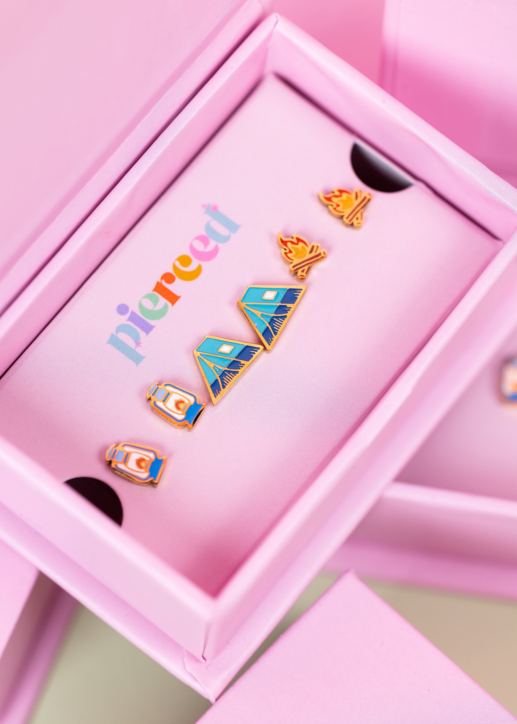 Camping Screwback Earrings Set