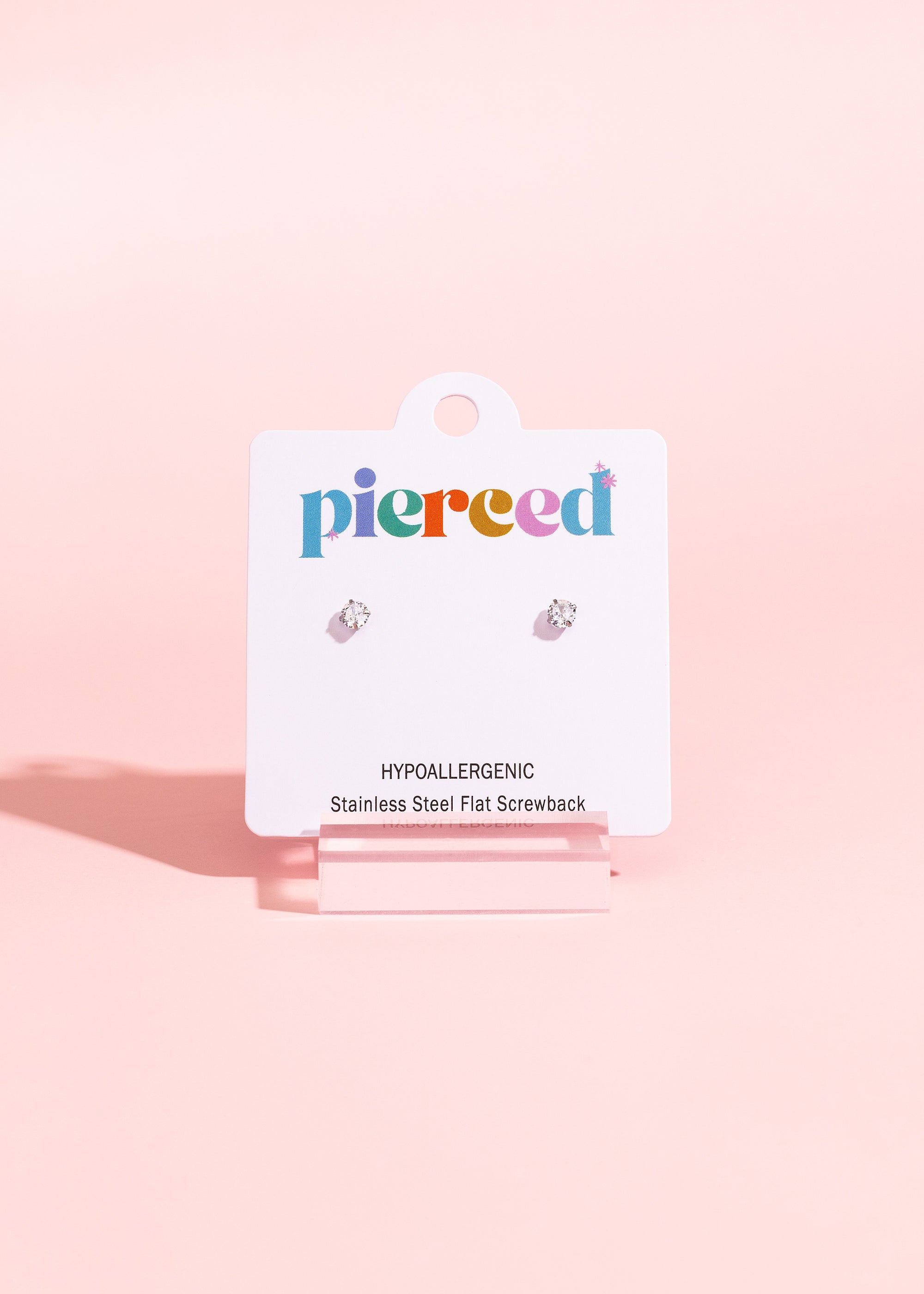 Silver April Birthstone (Diamond)
