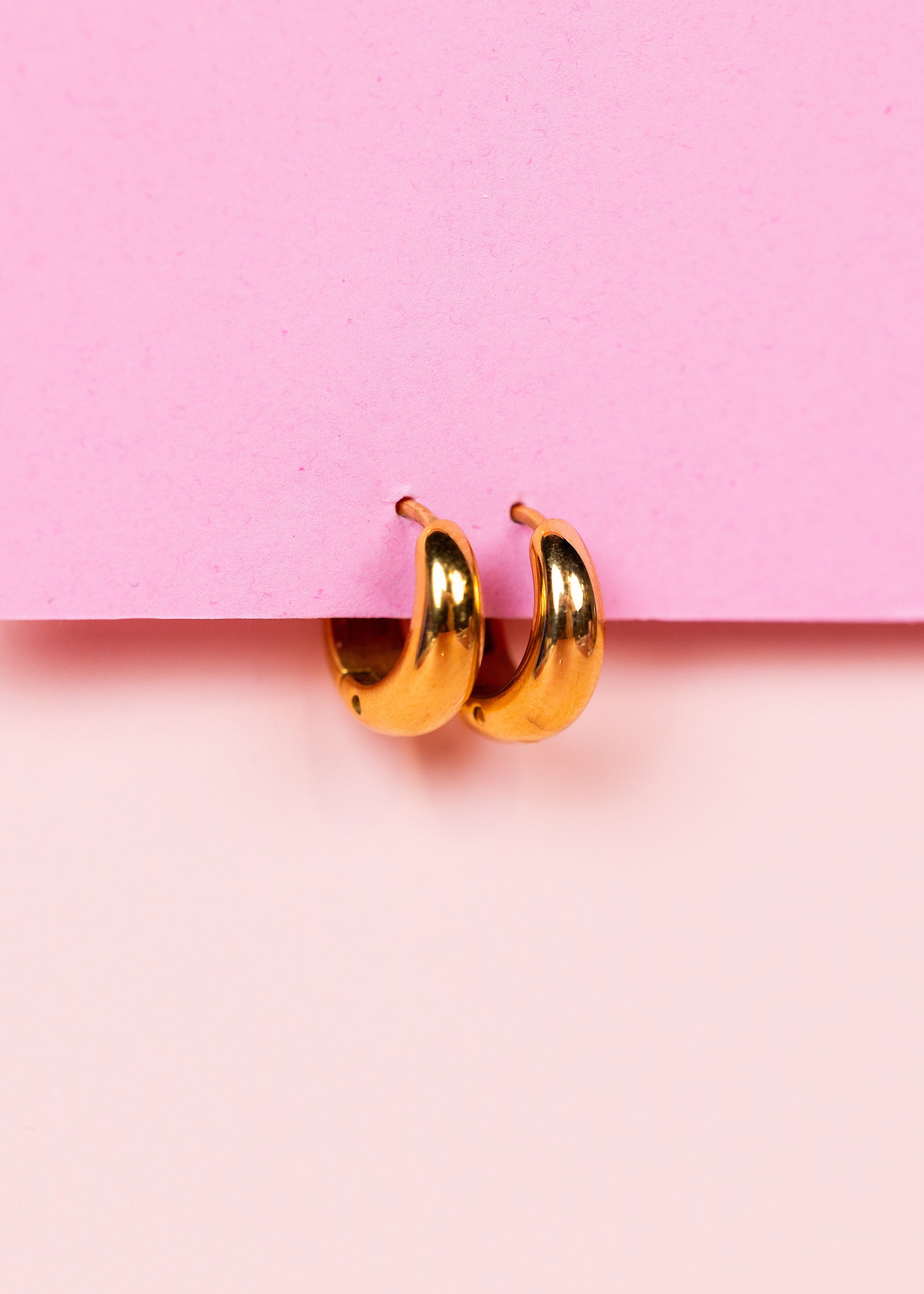 Small Teardrop Huggies