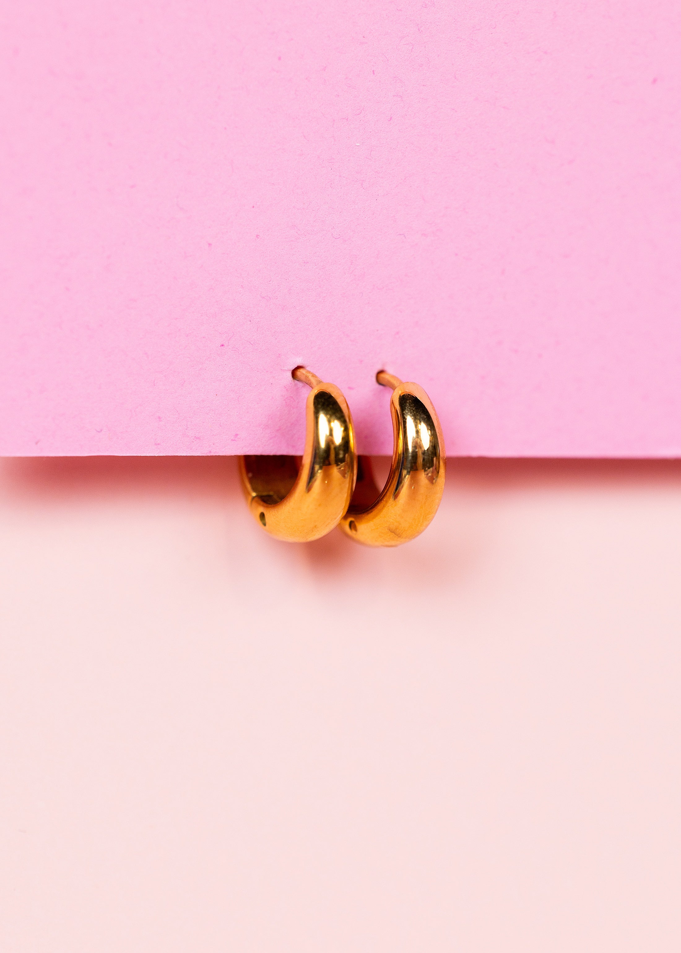 Small Teardrop Huggies