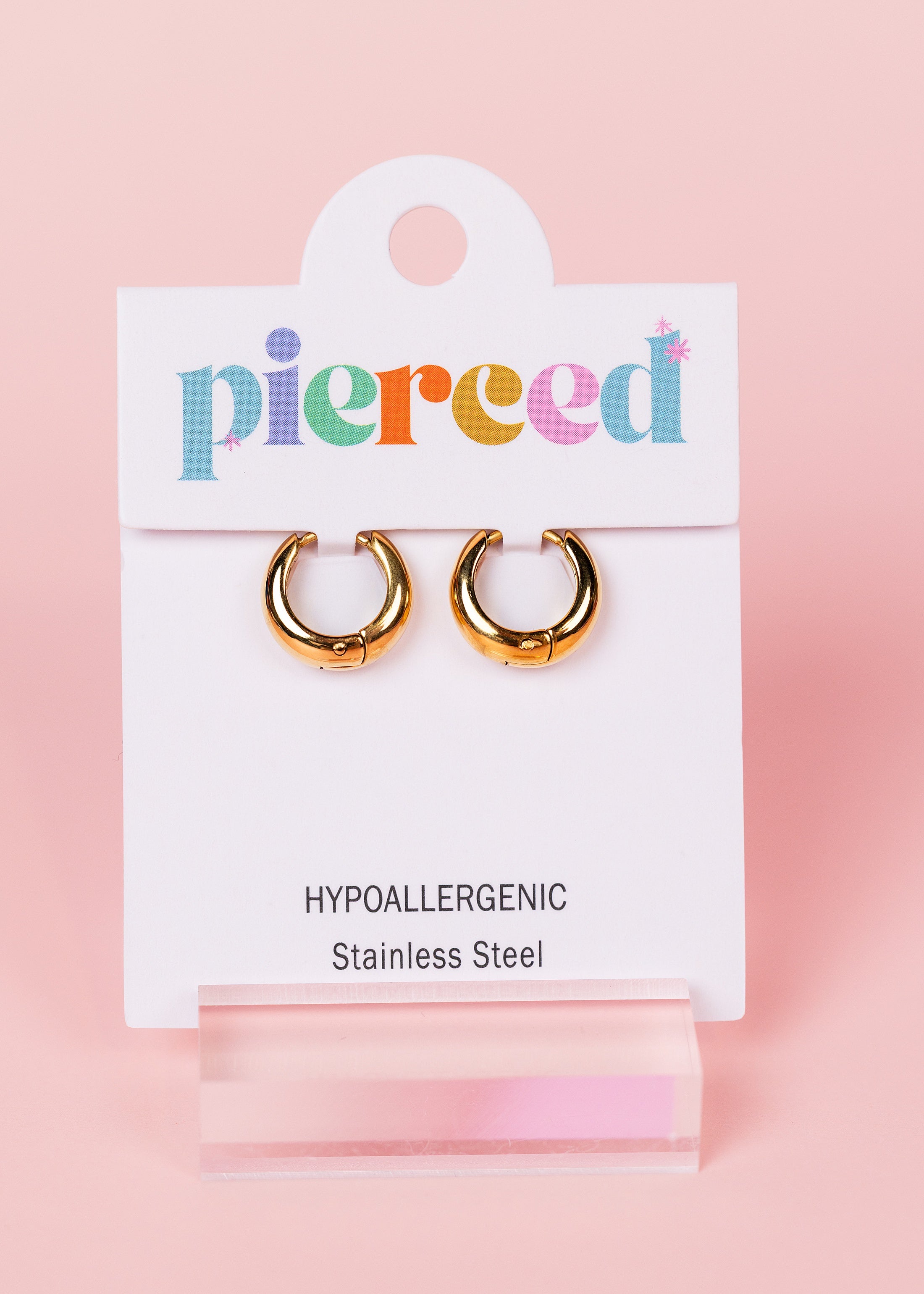 Small Teardrop Huggies