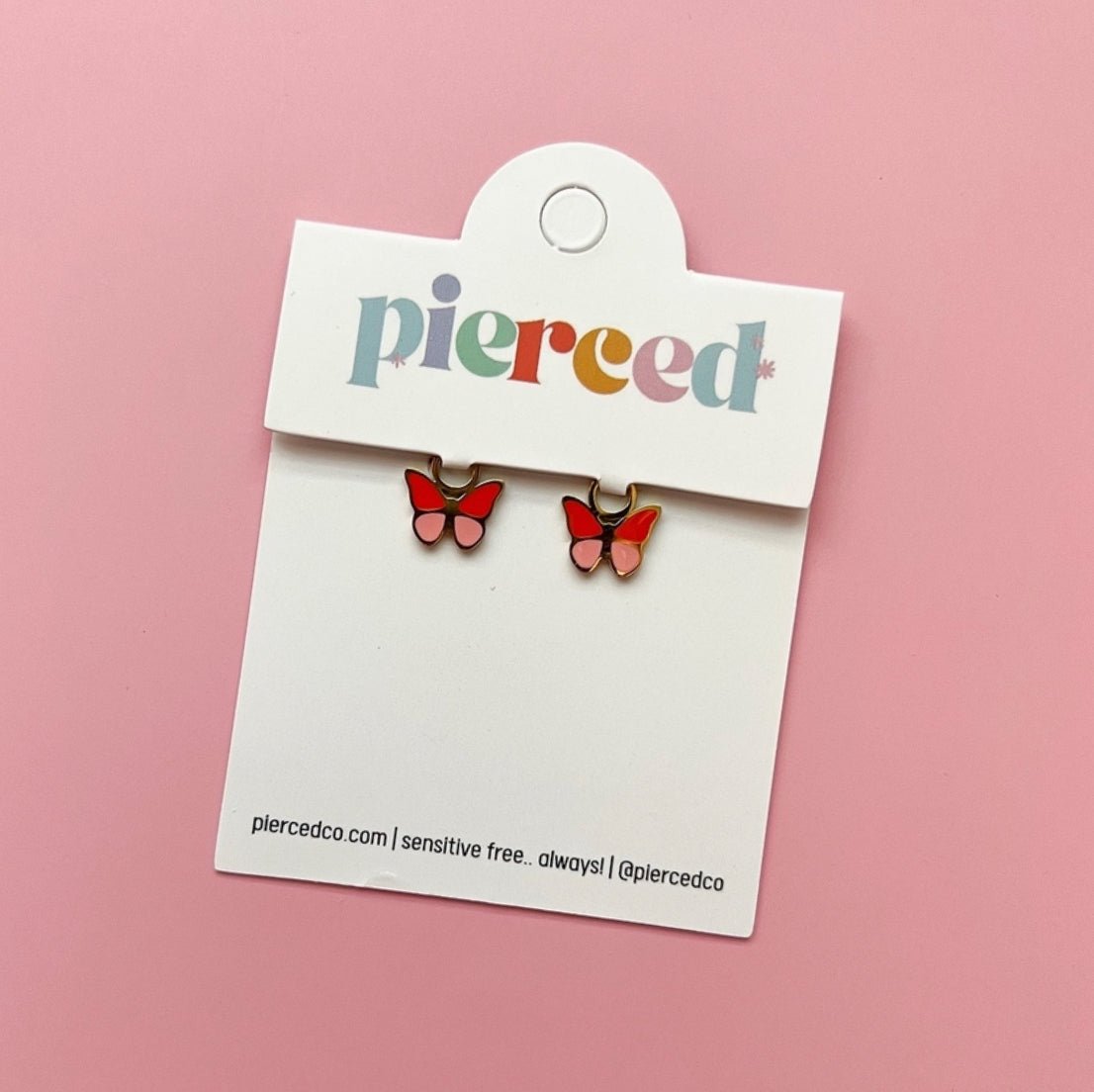 Butterfly Colorblock Charms - Pierced Co