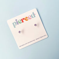 June Birthstone (Light Amethyst) - Pierced Co