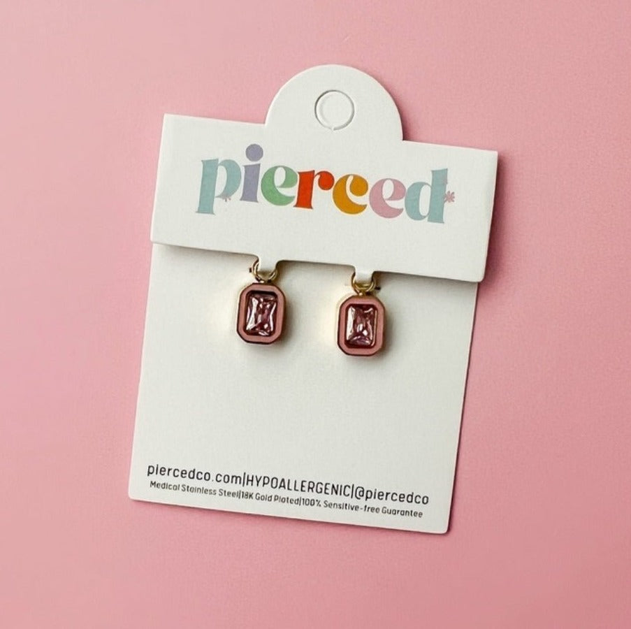 Pink Gem Charms - Pierced Co