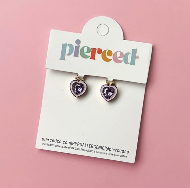 Purple Gem Charms - Pierced Co