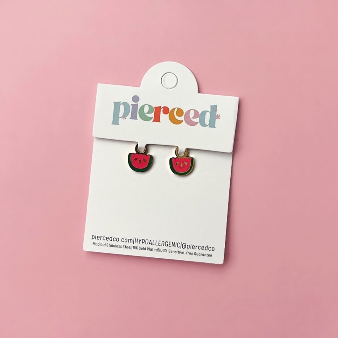 Scallop Watermelon Charms - Pierced Co